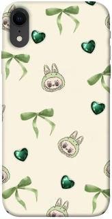 Чохол на Apple iPhone XR (6.1") Labubu Green Heart фото 1 з 1