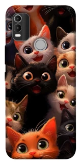 Чохол на Nokia C21 Plus happy cats фото 1 з 1
