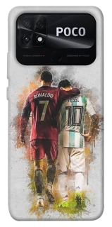 Чохол на Xiaomi Poco C40 Ronaldo та Messi фото 1 з 1