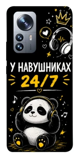 Чехол на Xiaomi 12 / 12X У навушниках 24/7 фото 1 из 1
