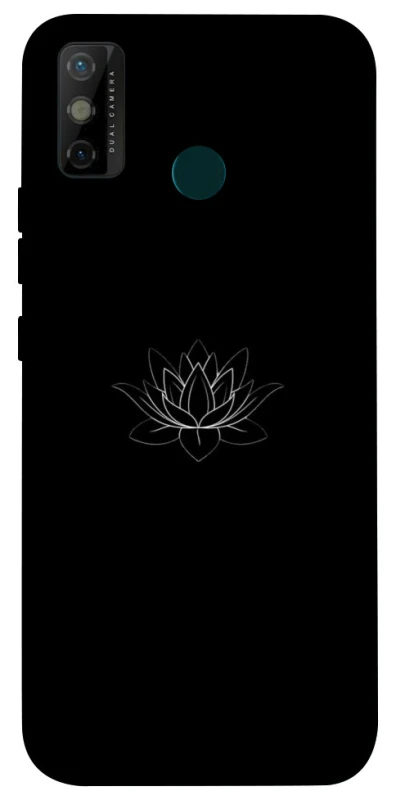 Чехол на TECNO Spark 6 Go Black Lotus фото 1 Чехол на TECNO Spark 6 Go Black Lotus фото 1 из 1