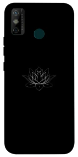 Чохол на TECNO Spark 6 Go Black Lotus фото 1 Чохол на TECNO Spark 6 Go Black Lotus фото 1 з 1