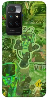 Чохол на Xiaomi Redmi 10 Dandysworld tv green theme фото 1 з 1