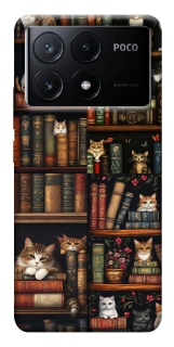 Чехол на Xiaomi Poco X6 Cats & Books фото 1 из 1