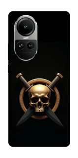 Чехол на Oppo Reno 10 Golden Skull фото 1 из 2