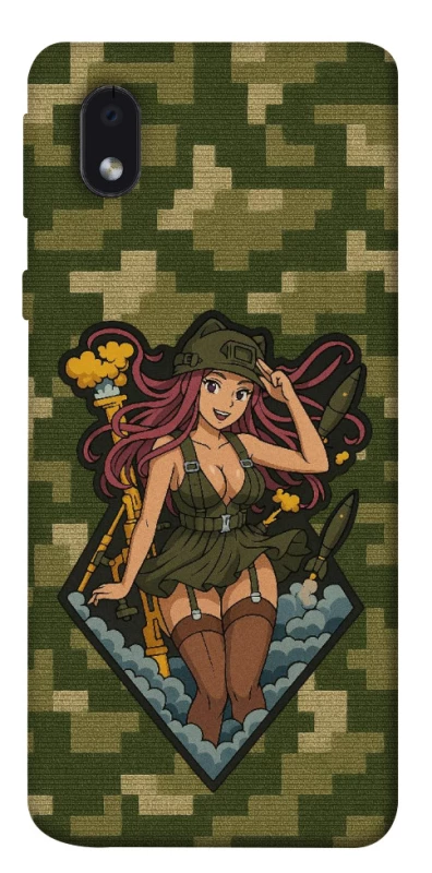 Чохол на Samsung Galaxy M01 Core / A01 Core Military Waifu фото 1 з 1