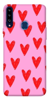 Чехол на Samsung Galaxy A20s Red hearts 2 фото 1 из 1