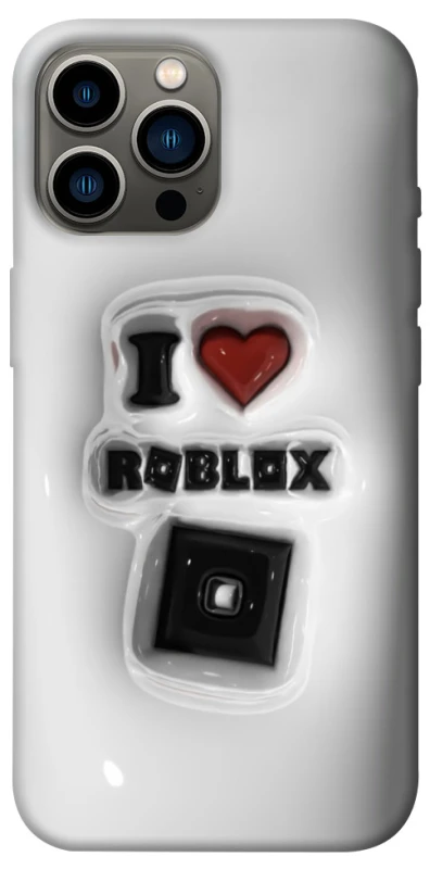 Чохол на Apple iPhone 12 Pro Max (6.7") I love Roblox фото 1 з 1