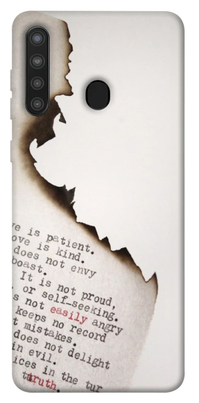 Чехол на Samsung Galaxy A21 Стихи фото 1 из 1