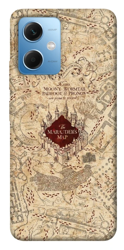 Чохол на Xiaomi Poco X5 5G Harry Potter Marauder's Map фото 1 з 1