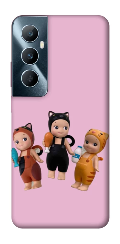 Чохол на Realme C65 4G Cat Cafe Trio фото 1 з 1