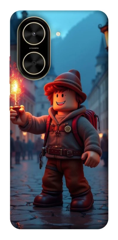 Чохол на Xiaomi Poco C71 Roblox Fire Logo Blue Flames фото 1 з 1