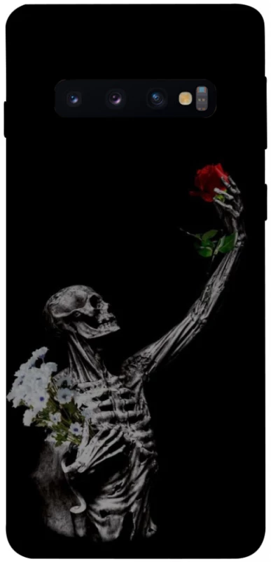 Чехол на Samsung Galaxy S10 Skeleton vs Rose фото 1 из 1