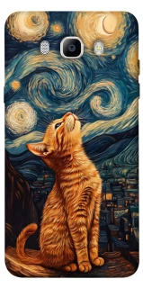 Чехол на Samsung J710F Galaxy J7 (2016) van gogh cat фото 1 из 1
