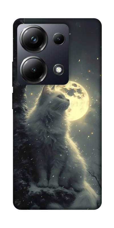 Чохол на Xiaomi Poco M6 Pro 4G Кіт під місяцем фото 1 з 1