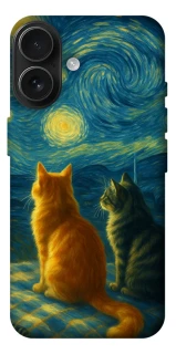 Чохол на Apple iPhone 17 (6.3") Cats under the stars фото 1 Чохол на Apple iPhone 17 (6.3") Cats under the stars фото 1 з 1