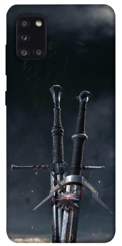 Чехол на Samsung Galaxy A31 Мечи Ведьмака фото 1 из 1