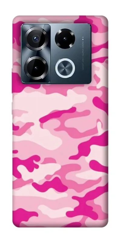 Чехол на Infinix Note 40 Pro 4G camouflage pink фото 1 из 1