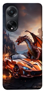 Чохол на Oppo A98 Сar and dragon фото 1 з 1