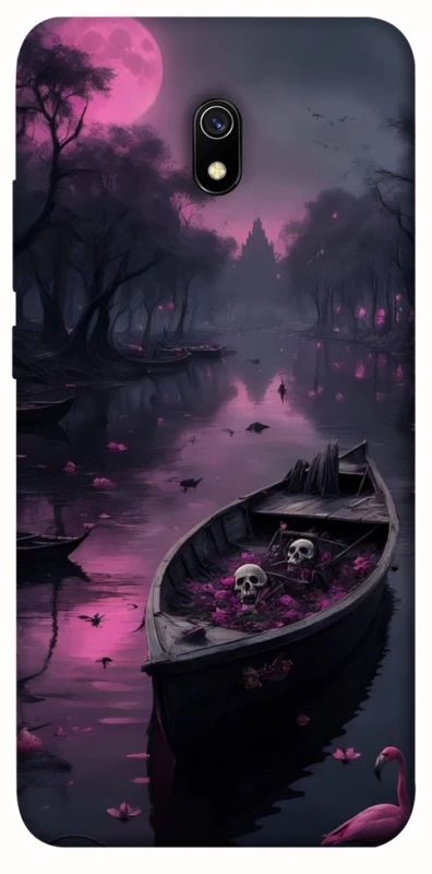 Чохол на Xiaomi Redmi 8a Boat and flamingo фото 1 з 1