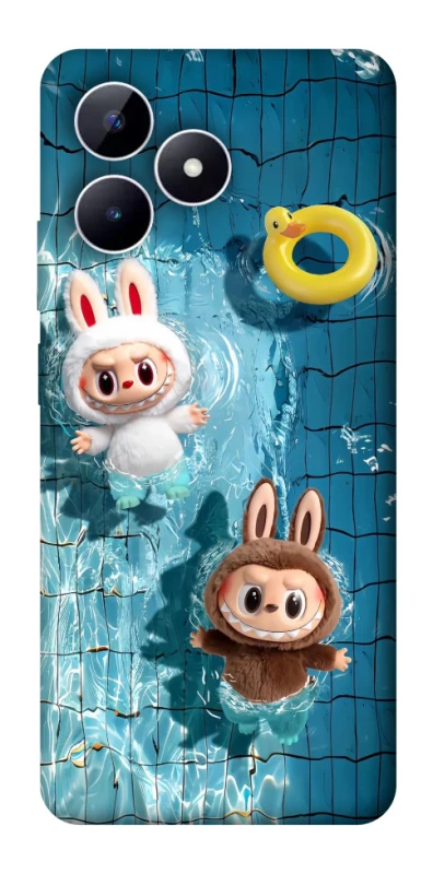 Чохол на Realme Note 50 5G Labubu in the pool фото 1 з 1