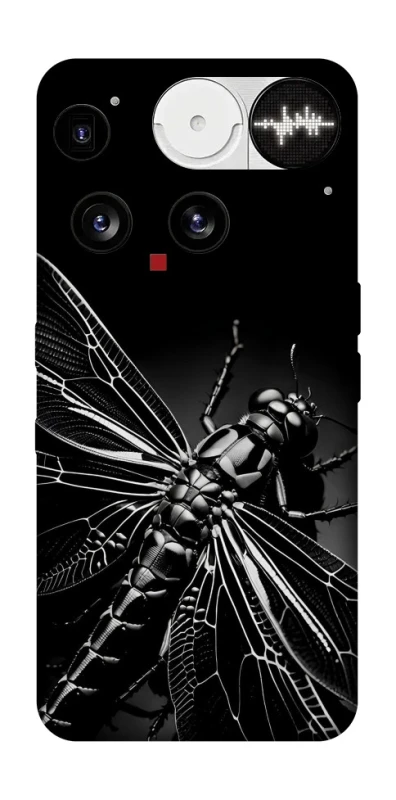 Чехол на Nothing Phone (3) Black dragonfly фото 1 из 1
