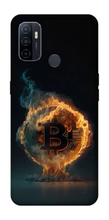Чохол на Oppo A53 / A32 / A33 Fire Bitcoin фото 1 Чохол на Oppo A53 / A32 / A33 Fire Bitcoin фото 1 з 1