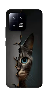 Чехол на Xiaomi 13 Кот-подглядыватель v2 фото 1 из 1