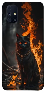 Чехол на Samsung Galaxy M31s Огненный кот фото 1 из 1