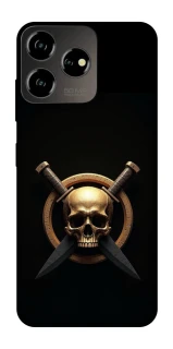 Чехол на ZTE Blade V50 Design 4G Golden Skull фото 1 из 1