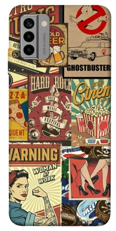 Чохол на Nokia G22 Retro collage ver.2 фото 1 з 1