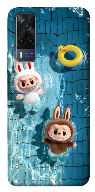 Чохол на Vivo Y53s Labubu in the pool фото 1 з 1