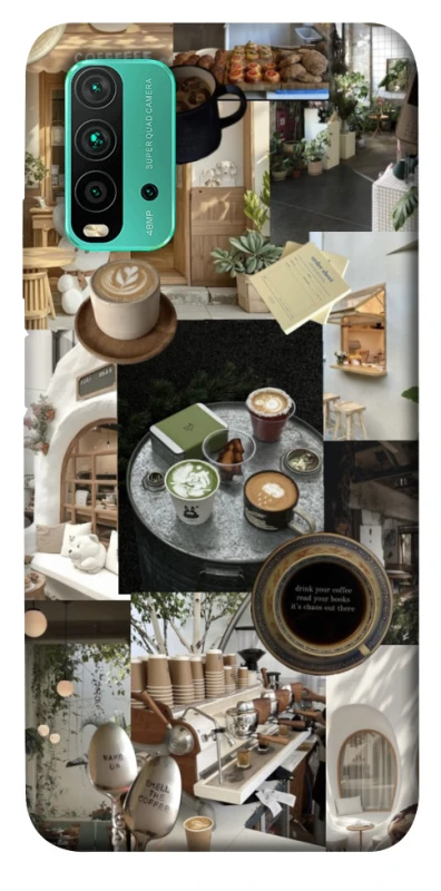 Чохол на Xiaomi Redmi Note 9 4G / Redmi 9 Power Coffee collage ver.4 фото 1 з 1