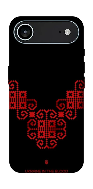 Чохол на Apple iPhone 17 Air (6.5") Чорно-червона вишиванка фото 1 з 1