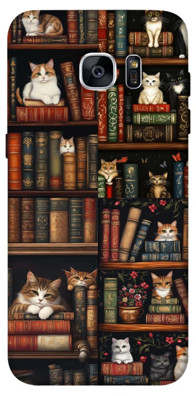 Чохол на Samsung G935F Galaxy S7 Edge Cats & Books фото 1 з 1