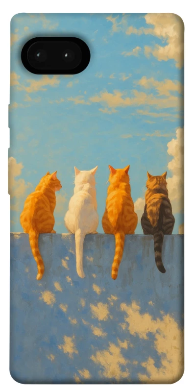 Чохол на Google Pixel 7a cats on wall фото 1 з 1