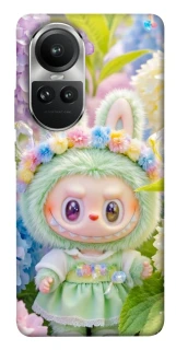 Чехол на Oppo Reno 10 Labubu & Flowers ver.2 фото 1 из 1