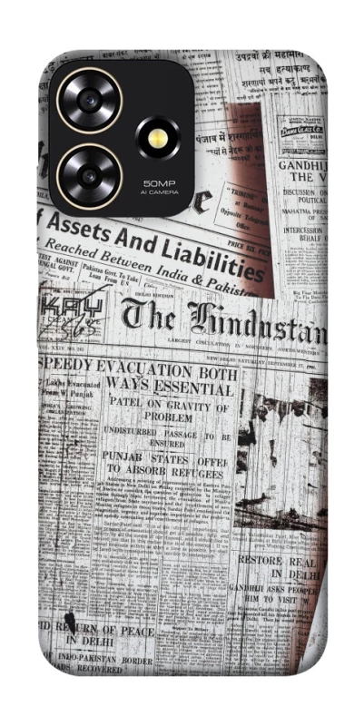 Чехол на ZTE Blade A73 4G Газеты фото 1 из 1