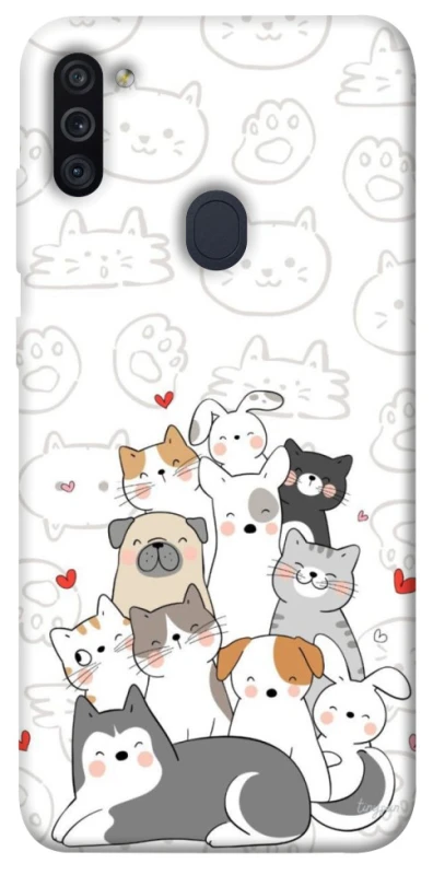 Чохол на Samsung Galaxy M11 Funny Pets фото 1 з 1