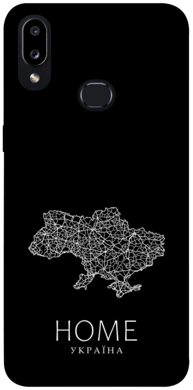 Чохол на Samsung Galaxy A10s Ukraine black map фото 1 з 1