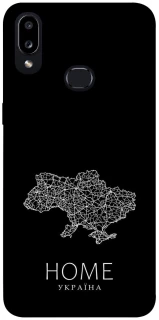 Чохол на Samsung Galaxy A10s Ukraine black map фото 1 з 1