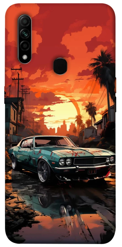 Чехол на Oppo A31 Car at sunset фото 1 из 1