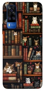 Чохол на Vivo Y51a Cats & Books фото 1 з 1