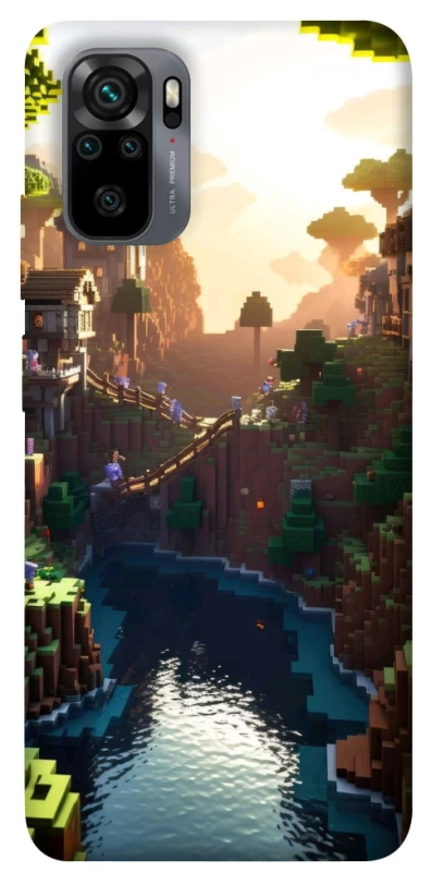 Чехол на Xiaomi Poco M5s Minecraft sunset фото 1 из 1