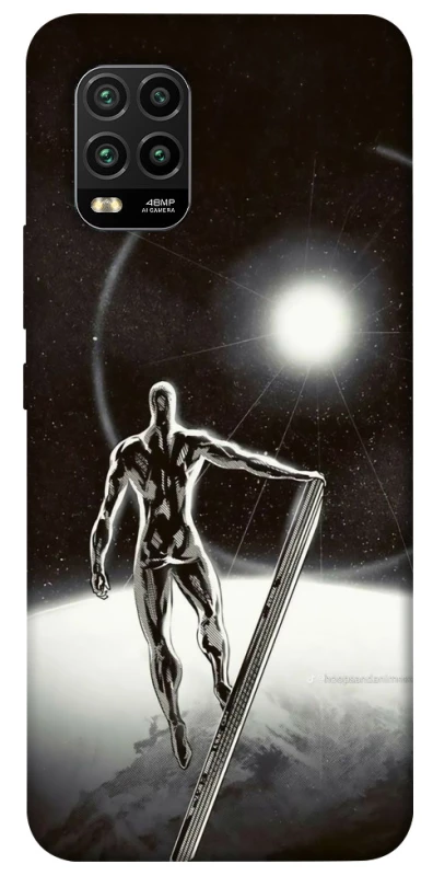 Чехол на Xiaomi Mi 10 Lite Серебряный сёрфер фото 1 из 1