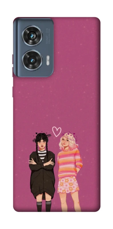 Чохол на Motorola Edge 50 Raven & Rainbow Wednesday фото 1 з 1