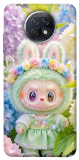 Чехол на Xiaomi Redmi Note 9 5G / Note 9T Labubu & Flowers ver.2 фото 1 из 1