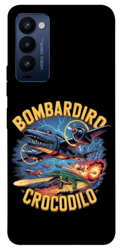 Чехол на TECNO Camon 18 Bombardino Crocodilo v2 фото 1 из 1