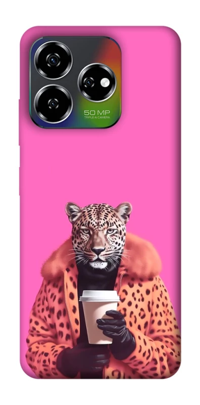 Чехол на ZTE Nubia V60 Леопард с кофе фото 1 из 1