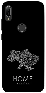 Чехол на Huawei Y6 (2019) Ukraine black map фото 1 из 1